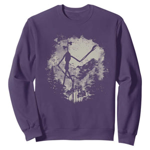 Siren Head Sweatshirt Retro Vintage American Cryptid Mountain Trees TS10 Purple Print Your Wear