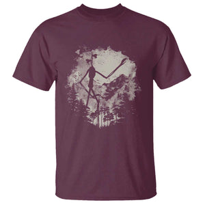 Siren Head T Shirt Retro Vintage American Cryptid Mountain Trees TS10 Maroon Print Your Wear