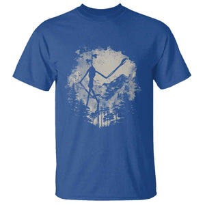 Siren Head T Shirt Retro Vintage American Cryptid Mountain Trees TS10 Royal Blue Print Your Wear