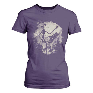 Siren Head T Shirt For Women Retro Vintage American Cryptid Mountain Trees TS10 Purple Print Your Wear
