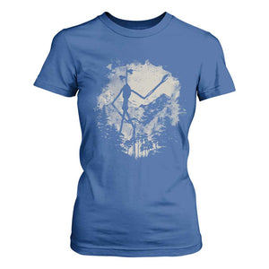 Siren Head T Shirt For Women Retro Vintage American Cryptid Mountain Trees TS10 Royal Blue Print Your Wear