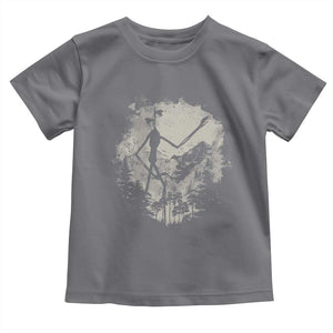 Siren Head Toddler T Shirt Retro Vintage American Cryptid Mountain Trees TS10 Charcoal Print Your Wear