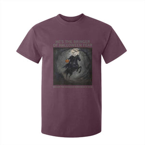 Headless Horseman T Shirt For Kid Vintage Gothic Scary Costume Halloween October Festive TS10 Maroon Print Your Wear