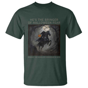 Headless Horseman T Shirt Vintage Gothic Scary Costume Halloween October Festive TS10 Dark Forest Green Print Your Wear