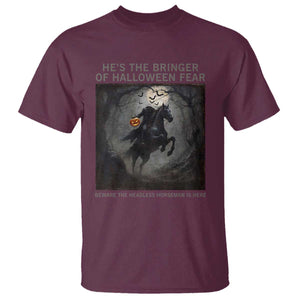 Headless Horseman T Shirt Vintage Gothic Scary Costume Halloween October Festive TS10 Maroon Print Your Wear