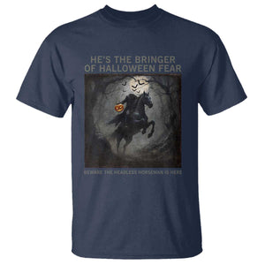 Headless Horseman T Shirt Vintage Gothic Scary Costume Halloween October Festive TS10 Navy Print Your Wear