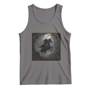Headless Horseman Tank Top Vintage Gothic Scary Costume Halloween October Festive TS10 Deep Heather Print Your Wear