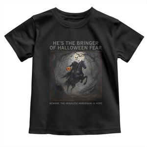 Headless Horseman Toddler T Shirt Vintage Gothic Scary Costume Halloween October Festive TS10 Black Print Your Wear