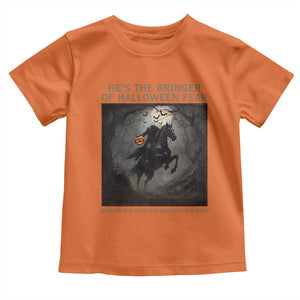 Headless Horseman Toddler T Shirt Vintage Gothic Scary Costume Halloween October Festive TS10 Orange Print Your Wear