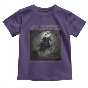 Headless Horseman Toddler T Shirt Vintage Gothic Scary Costume Halloween October Festive TS10 Purple Print Your Wear