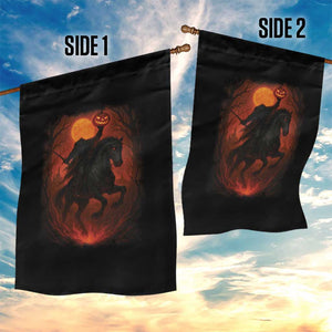 Scary Pumpkin Headless Horseman Halloween Garden Flag TS10 Print Your Wear