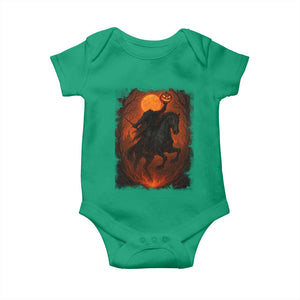 Scary Pumpkin Headless Horseman Halloween Baby Onesie TS10 Irish Green Print Your Wear