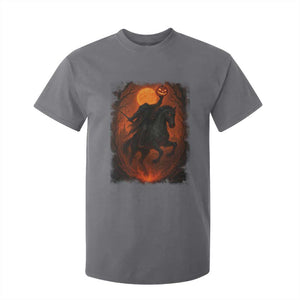 Scary Pumpkin Headless Horseman Halloween T Shirt For Kid TS10 Charcoal Print Your Wear