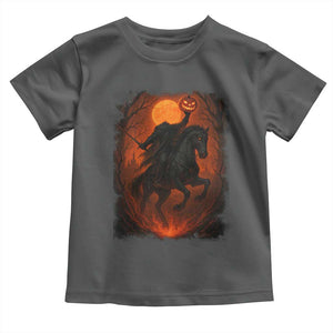 Scary Pumpkin Headless Horseman Halloween Toddler T Shirt TS10 Dark Heather Print Your Wear