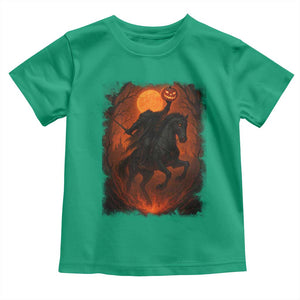 Scary Pumpkin Headless Horseman Halloween Toddler T Shirt TS10 Irish Green Print Your Wear