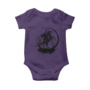 Headless Horseman Baby Onesie Retro Gothic Scary Pumpkin Moon Halloween Costume TS10 Purple Print Your Wear