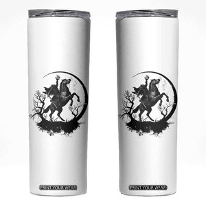 Headless Horseman Skinny Tumbler Retro Gothic Scary Pumpkin Moon Halloween Costume TS10 White Print Your Wear