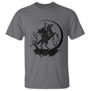 Headless Horseman T Shirt Retro Gothic Scary Pumpkin Moon Halloween Costume TS10 Charcoal Print Your Wear