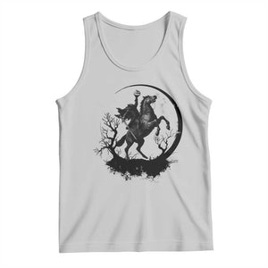 Headless Horseman Tank Top Retro Gothic Scary Pumpkin Moon Halloween Costume TS10 Ash Print Your Wear
