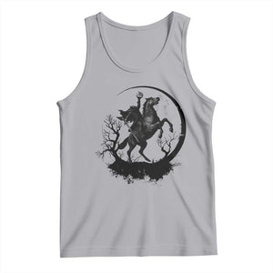 Headless Horseman Tank Top Retro Gothic Scary Pumpkin Moon Halloween Costume TS10 Athletic Heather Print Your Wear
