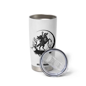 Headless Horseman Tumbler Cup Retro Gothic Scary Pumpkin Moon Halloween Costume TS10 Print Your Wear