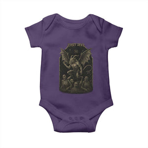 Jersey Devil Baby Onesie Vintage Weird Creepy Creature Leeds Devil TS10 Purple Print Your Wear