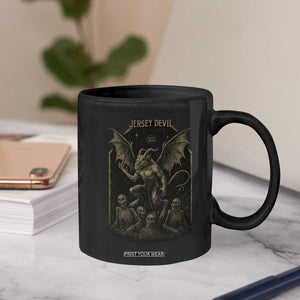 Jersey Devil Coffee Mug Vintage Weird Creepy Creature Leeds Devil TS10 Print Your Wear