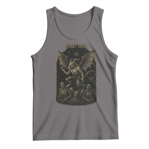 Jersey Devil Tank Top Vintage Weird Creepy Creature Leeds Devil TS10 Deep Heather Print Your Wear
