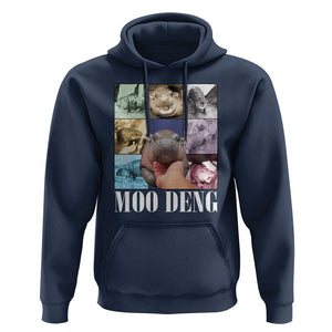 Funny Moo-Deng Baby Pygmy Hippo Cute Zoo For Family Hoodie Gifts For Girls Women TS10 Navy Print Your Wear