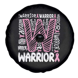 Breast Cancer Awareness In October We Wear Pink Spare Tire Cover Pink Ribbon Warriors Team TS10 Print Your Wear