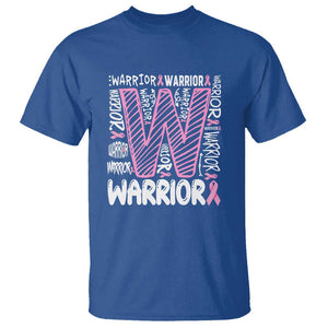 Breast Cancer Awareness In October We Wear Pink T Shirt Pink Ribbon Warriors Team TS10 Royal Blue Print Your Wear