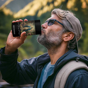 Marian Catholic 4 in 1 Can Cooler Tumbler Hail Mary Full Of Grace Blessed Virgin Mary Floral TS10 Print Your Wear