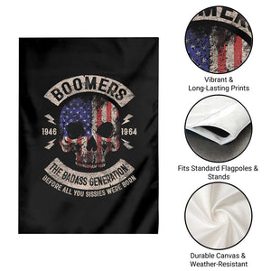 Boomers Generation Garden Flag Before All You Sissie Were Born Skull USA Flag TS10 Print Your Wear