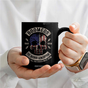 Boomers Generation Coffee Mug Before All You Sissie Were Born Skull USA Flag TS10 Print Your Wear