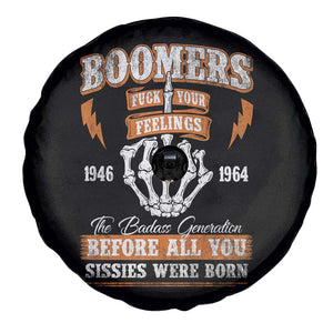 Vintage Boomers Generation Spare Tire Cover Before All You Sissie Were Born Skeleton Hand TS10 Print Your Wear
