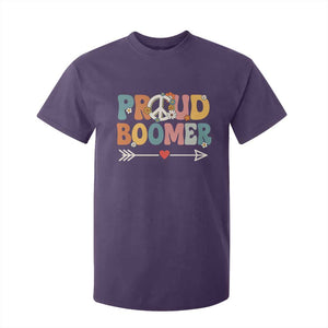 Proud Boomer T Shirt For Kid Boomers Generation Peace Sign Hippie 50s 60s TS10 Purple Print Your Wear