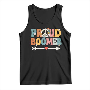Proud Boomer Tank Top Boomers Generation Peace Sign Hippie 50s 60s TS10 Black Print Your Wear