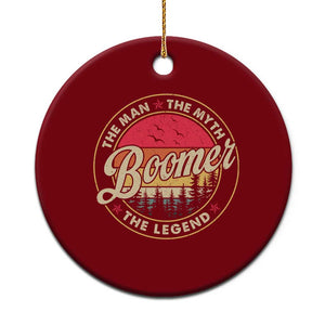 Boomers Generation Ceramic Ornament The Man The Myth The Legend TS10 1pc Red Print Your Wear