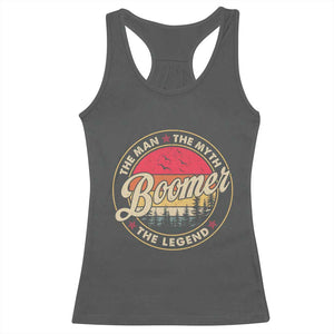 Boomers Generation Racerback Tank Top The Man The Myth The Legend TS10 Dark Heather Print Your Wear