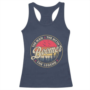Boomers Generation Racerback Tank Top The Man The Myth The Legend TS10 Navy Print Your Wear