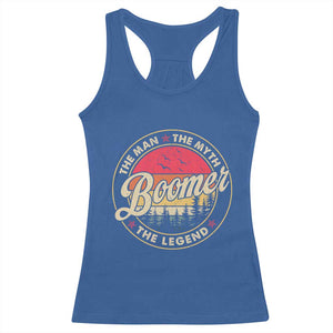 Boomers Generation Racerback Tank Top The Man The Myth The Legend TS10 Royal Blue Print Your Wear