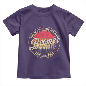 Boomers Generation Toddler T Shirt The Man The Myth The Legend TS10 Purple Print Your Wear