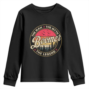 Boomers Generation Youth Sweatshirt The Man The Myth The Legend TS10 Black Print Your Wear
