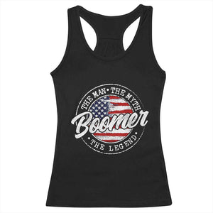 Boomers Generation Racerback Tank Top Vintage The Man The Myth The Legend American Flag TS10 Black Print Your Wear