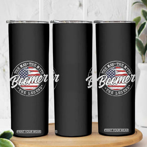 Boomers Generation Skinny Tumbler Vintage The Man The Myth The Legend American Flag TS10 Print Your Wear