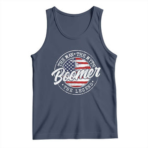 Boomers Generation Tank Top Vintage The Man The Myth The Legend American Flag TS10 Navy Print Your Wear