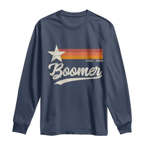 Boomers Generation Long Sleeve Shirt Vintage Retro Gift TS10 Navy Print Your Wear