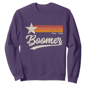 Boomers Generation Sweatshirt Vintage Retro Gift TS10 Purple Print Your Wear
