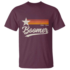 Boomers Generation T Shirt Vintage Retro Gift TS10 Maroon Print Your Wear