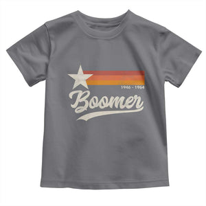 Boomers Generation Toddler T Shirt Vintage Retro Gift TS10 Charcoal Print Your Wear